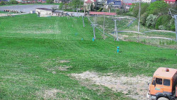 Horní část sjezdovky skiareálu Hlubočky