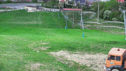 Horní část sjezdovky skiareálu Hlubočky