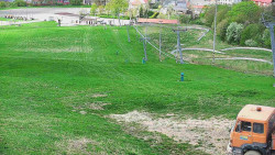 Horní část sjezdovky skiareálu Hlubočky