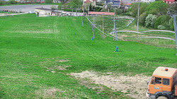 Horní část sjezdovky skiareálu Hlubočky