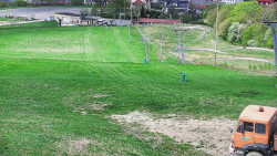 Horní část sjezdovky skiareálu Hlubočky