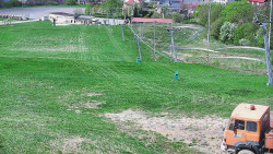 Horní část sjezdovky skiareálu Hlubočky