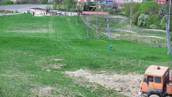 Horní část sjezdovky skiareálu Hlubočky