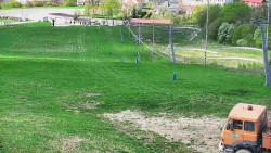 Horní část sjezdovky skiareálu Hlubočky