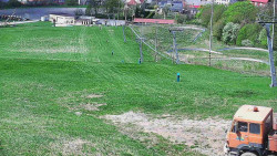 Horní část sjezdovky skiareálu Hlubočky