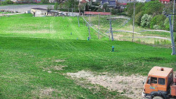 Horní část sjezdovky skiareálu Hlubočky