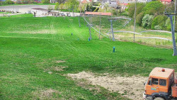 Horní část sjezdovky skiareálu Hlubočky