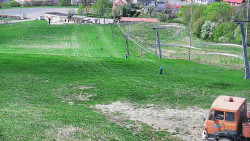 Horní část sjezdovky skiareálu Hlubočky