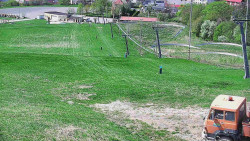 Horní část sjezdovky skiareálu Hlubočky