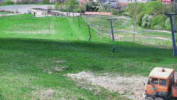 Horní část sjezdovky skiareálu Hlubočky