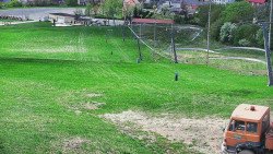 Horní část sjezdovky skiareálu Hlubočky