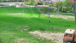 Horní část sjezdovky skiareálu Hlubočky