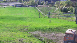 Horní část sjezdovky skiareálu Hlubočky