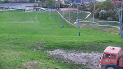 Horní část sjezdovky skiareálu Hlubočky