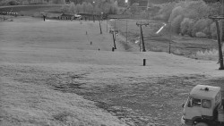 Horní část sjezdovky skiareálu Hlubočky