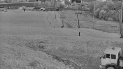 Horní část sjezdovky skiareálu Hlubočky