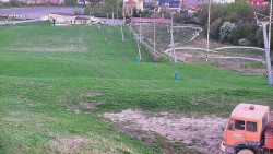 Horní část sjezdovky skiareálu Hlubočky