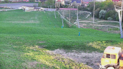 Horní část sjezdovky skiareálu Hlubočky