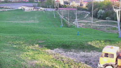 Horní část sjezdovky skiareálu Hlubočky