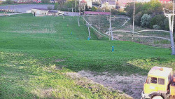 Horní část sjezdovky skiareálu Hlubočky