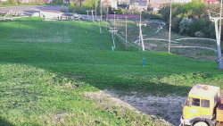 Horní část sjezdovky skiareálu Hlubočky