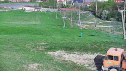 Horní část sjezdovky skiareálu Hlubočky