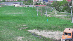 Horní část sjezdovky skiareálu Hlubočky