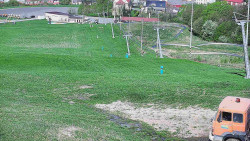 Horní část sjezdovky skiareálu Hlubočky