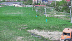 Horní část sjezdovky skiareálu Hlubočky