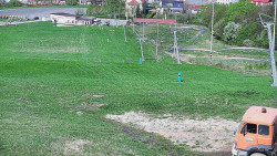 Horní část sjezdovky skiareálu Hlubočky