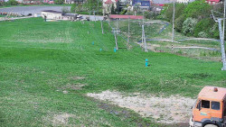 Horní část sjezdovky skiareálu Hlubočky