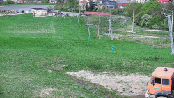 Horní část sjezdovky skiareálu Hlubočky