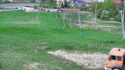 Horní část sjezdovky skiareálu Hlubočky