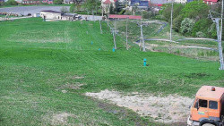 Horní část sjezdovky skiareálu Hlubočky