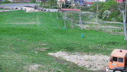 Horní část sjezdovky skiareálu Hlubočky