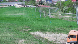 Horní část sjezdovky skiareálu Hlubočky