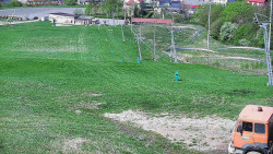 Horní část sjezdovky skiareálu Hlubočky