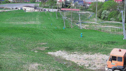 Horní část sjezdovky skiareálu Hlubočky