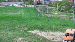 Horní část sjezdovky skiareálu Hlubočky