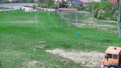 Horní část sjezdovky skiareálu Hlubočky