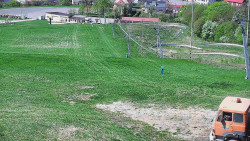 Horní část sjezdovky skiareálu Hlubočky