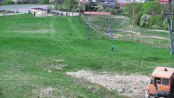 Horní část sjezdovky skiareálu Hlubočky