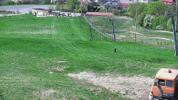 Horní část sjezdovky skiareálu Hlubočky