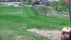 Horní část sjezdovky skiareálu Hlubočky