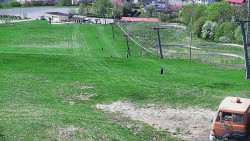 Horní část sjezdovky skiareálu Hlubočky