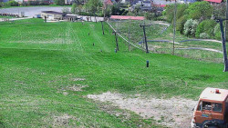 Horní část sjezdovky skiareálu Hlubočky