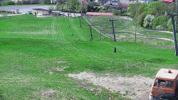 Horní část sjezdovky skiareálu Hlubočky