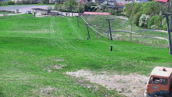 Horní část sjezdovky skiareálu Hlubočky