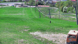 Horní část sjezdovky skiareálu Hlubočky