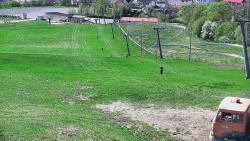 Horní část sjezdovky skiareálu Hlubočky